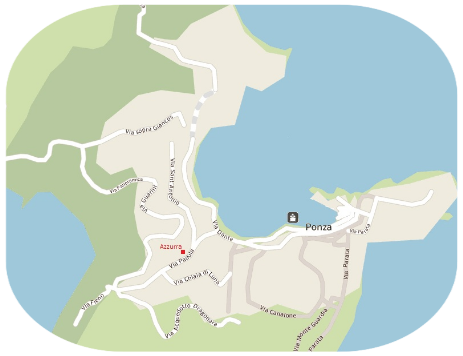 Ponza stradario azzurra