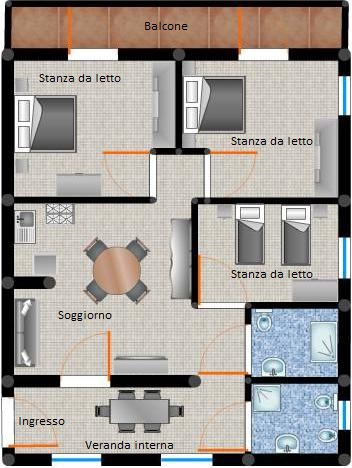 Trilo America planimetria 