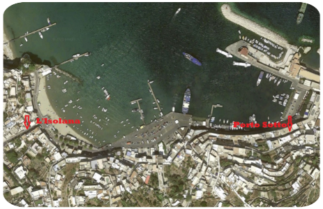 Ponza stradario porto sotto