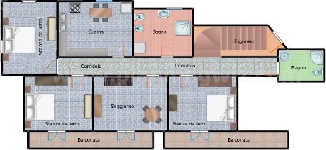 Casa Giovanna planimetria 